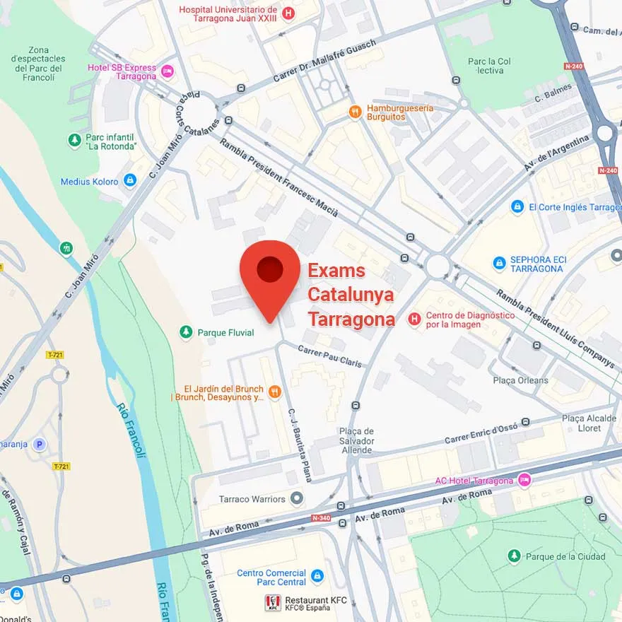 Exams Catalunya - Tarragona
